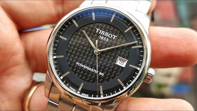  Shop Authentic Tissot Luxury Powermatic 80 Black Dial Silver Steel Strap Watch for Men - T086.407.11.201.02 - Luxxuri