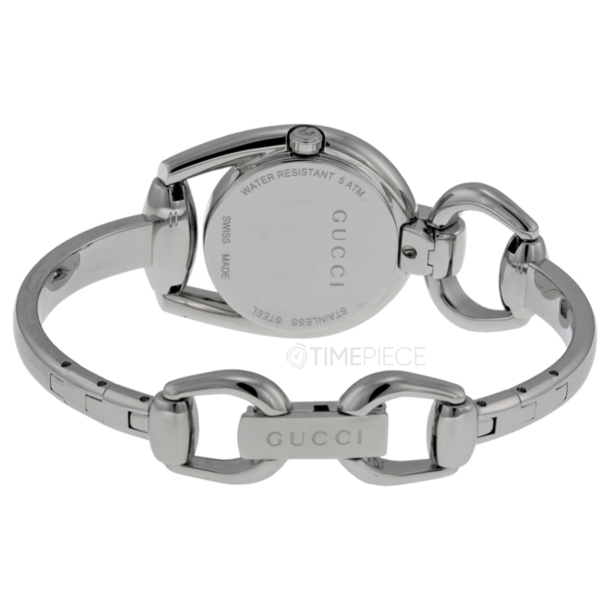  Shop Authentic Gucci Horsebit Collection Quartz Brown Dial Silver Steel Strap Watch For Women - YA139501 - Luxxuri