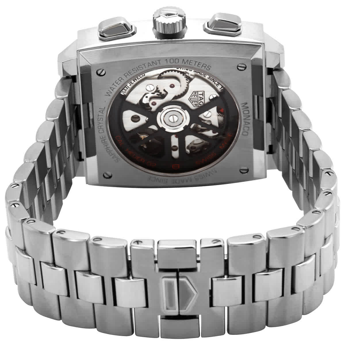  Shop Authentic Tag Heuer Monaco Automatic Chronograph Black Dial Silver Steel Strap Watch for Men - CBL2113.BA0644 - Luxxuri
