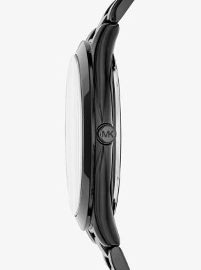  Shop Authentic Michael Kors Slim Runway Black Dial Black Steel Strap Watch for Women - MK3589 - Luxxuri