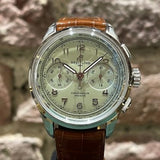  Shop Authentic Breitling Premier B09 Chronograph 40 Green Dial Brown Leather Strap Watch for Men - AB0930D31L1P1 - Luxxuri