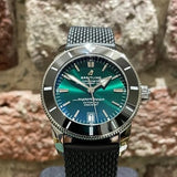  Shop Authentic Breitling Superocean Heritage B20 Automatic 42 Green Dial Black Mesh Bracelet Watch for Women - AB2010121L1S1 - Luxxuri
