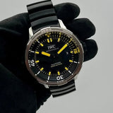  Shop Authentic IWC Aquatimer Automatic 2000 Black Dial Black Rubber Strap Watch for Men - IW358001 - Luxxuri