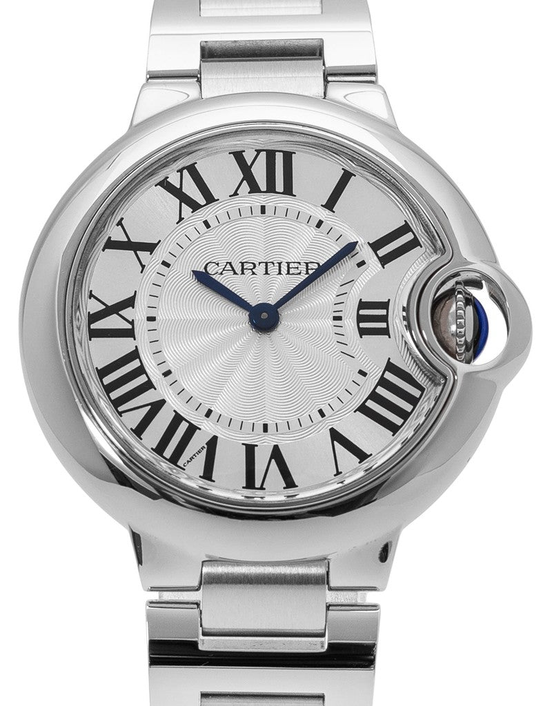  Shop Authentic Cartier Ballen Bleu De Cartier Silver Dial Silver Steel Strap Watch for Women - W6920084 - Luxxuri