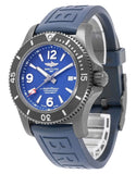  Shop Authentic Breitling Superocean Automatic 46mm Blue Dial Blue Rubber Strap Watch for Men - M17368D71C1S1 - Luxxuri