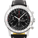  Shop Authentic Breitling Navitimer 1 Chronograph 41mm Automatic Black Dial Black Leather Strap Mens Watch - A13324121B1P1 - Luxxuri