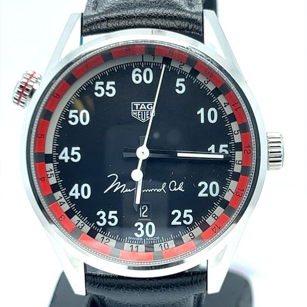  Shop Authentic Tag Heuer Carrera Muhammad Ali Black Dial Watch for Men - WAR2A11.FC6337 - Luxxuri