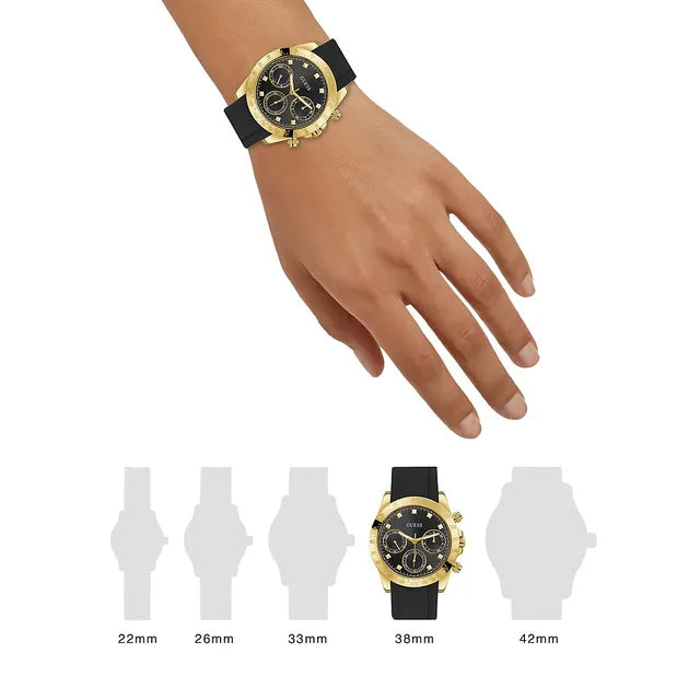 Shop Authentic Guess Eclipse Multi Function Black Dial Black Rubber Strap Watch for Women - GW0315L1 - Luxxuri