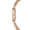 Guess Gala Diamonds Silver Dial Gold Steel Strap Watch for Women - GW0401L3