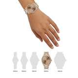  Shop Authentic Guess Luna Diamonds Rose Gold Dial Rose Gold Steel Strap Watch for Women - GW0307L3 - Luxxuri