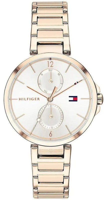  Shop Authentic Tommy Hilfiger Angela Quartz White Dial Rose Gold Steel Strap Watch for Women - 1782124 - Luxxuri