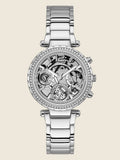  Shop Authentic Guess Solstice Diamonds Silver Dial Silver Steel Strap Watch for Women - GW0403L1 - Luxxuri