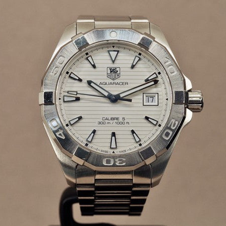  Shop Authentic Tag Heuer Aquaracer White Dial Watch for Men - WAY2111.BA0928 - Luxxuri