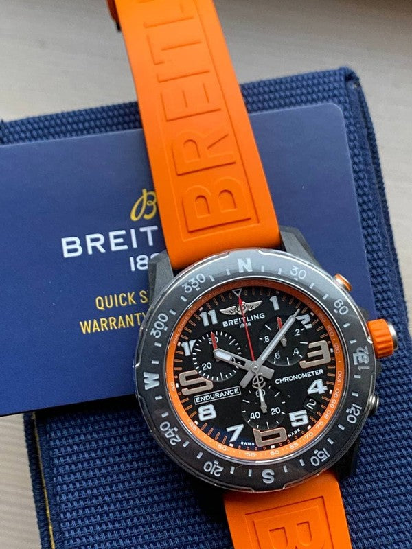  Shop Authentic Breitling Endurance Pro Black Dial Orange Rubber Strap Watch for Men - X82310A51B1S1 - Luxxuri