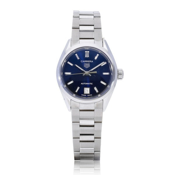  Shop Authentic Tag Heuer Carrera Blue Dial Silver Steel Strap Watch for Women - WBN2411.BA0621 - Luxxuri