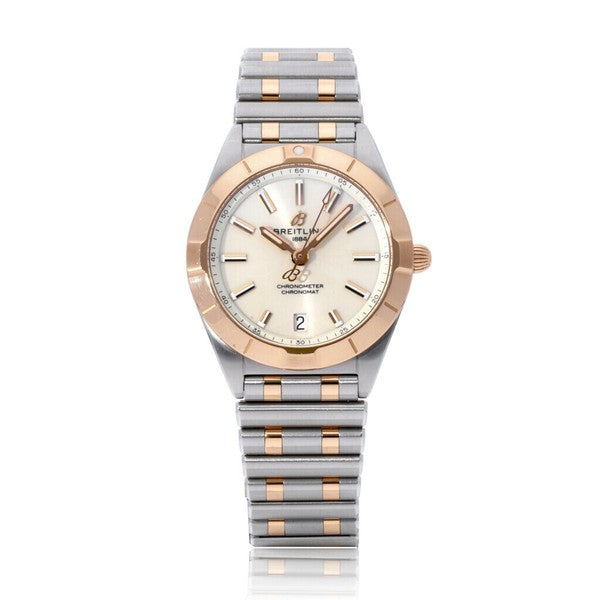  Shop Authentic Breitling Chronomat 32 White Dial Two Tone Steel Strap Watch for Women - U77310101A1U1 - Luxxuri