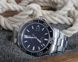  Shop Authentic Tag Heuer Aquaracer Caliber 5 Automatic Black Dial Silver Steel Strap Watch for Men - WAK2110.BA0830 - Luxxuri