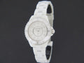  Shop Authentic Chanel J12 Diamonds Quartz Ceramic White Dial White Steel Strap Watch for Women - J12 H2422 - Luxxuri