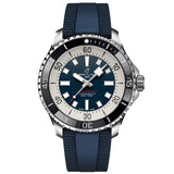  Shop Authentic Breitling Superocean Automatic 46 Blue Dial Blue Rubber Strap Watch for Men - A17378E71C1S1 - Luxxuri
