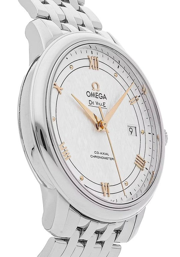  Shop Authentic Omega De Ville Prestige Co Axial Silver Dial Silver Steel Strap Watch for Men - 424.10.40.20.02.004 - Luxxuri