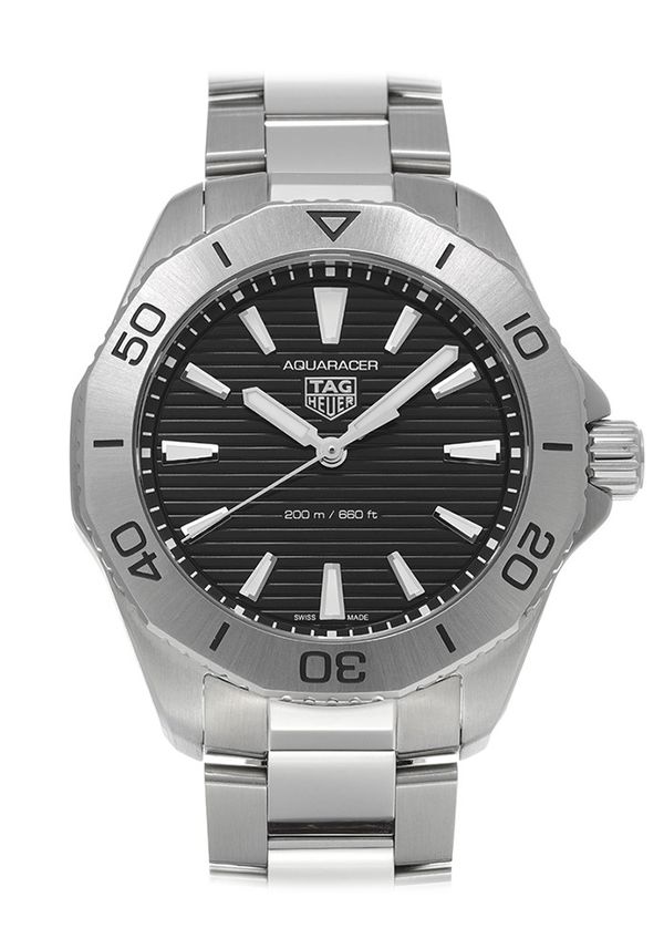 Shop Authentic Tag Heuer Aquaracer Professional 200 Quartz Black Dial Silver Steel Strap Watch for Men - WBP1110.BA0627 - Luxxuri