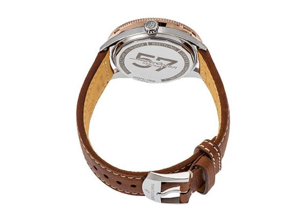  Shop Authentic Breitling Superocean Heritage '57 Black Dial Brown Leather Strap Watch for Men - U10370121B1X1 - Luxxuri
