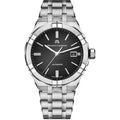  Shop Authentic Maurice Lacroix Aikon Date Quartz Black Dial Silver Steel Strap Watch for Men - AI1108-SS002-330-1 - Luxxuri
