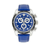  Shop Authentic Versace V-Ray Chronograph Quartz Blue Dial Blue Leather Strap Watch for Men - VE2I00721 - Luxxuri