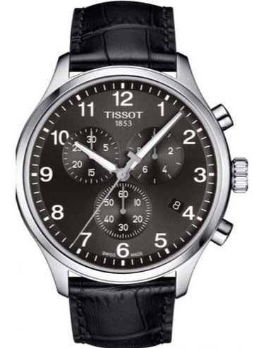  Shop Authentic Tissot Chrono XL Classic Black Dial Black Leather Strap Watch For Men - T116.617.16.057.00 - Luxxuri