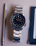  Shop Authentic Seiko 5 Sports SKX Series Regatta Timer Retro Blue Dial Silver Steel Strap Watch For Men - SRPK13K1 - Luxxuri