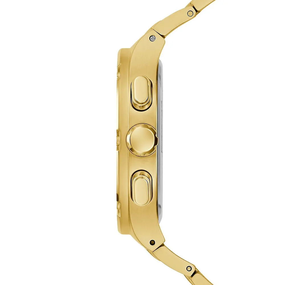  Shop Authentic Guess Headliner Multifunction Black Dial Gold Steel Strap Watch For Men - GW0572G2 - Luxxuri