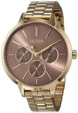  Shop Authentic Hugo Boss Symphony Brown Dial Gold Steel Strap Watch for Women - 1502422 - Luxxuri
