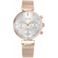 Shop Authentic Hugo Boss Flawless White Dial Gold Mesh Bracelet Watch for Women - 1502553 - Luxxuri