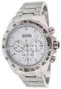  Shop Authentic Hugo Boss Ikon Chronograph White Dial Silver Steel Strap Watch for Men - 1512962 - Luxxuri