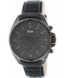  Shop Authentic Hugo Boss Driver Chronograph Black Dial Black Leather Strap Watch For Men - HB1513061 - Luxxuri