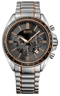 Hugo Boss Driver Sport Grey Dial Grey Steel Strap Watch for Men - 1513094