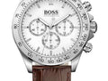 Shop Authentic Hugo Boss Ikon White Dial Brown Leather Strap Watch for Men - 1513175 - Luxxuri