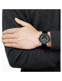  Shop Authentic Hugo Boss Ikon Grey Dial Black Leather Strap Watch for Men - 1513177 - Luxxuri