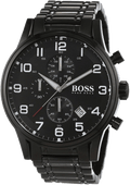  Shop Authentic Hugo Boss Chronograph Black Dial Black Steel Strap Watch for Men - 1513180 - Luxxuri