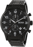  Shop Authentic Hugo Boss Chronograph Black Dial Black Steel Strap Watch for Men - 1513180 - Luxxuri