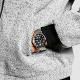  Shop Authentic Hugo Boss Aeroliner Black Dial Silver Steel Strap Watch for Men - 1513181 - Luxxuri