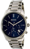  Shop Authentic Hugo Boss Commander Blue Dial Silver Steel Strap Watch for Men - 1513434 - Luxxuri