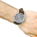  Shop Authentic Hugo Boss Grand Prix Grey Dial Brown Leather Strap Watch for Men -  1513476 - Luxxuri