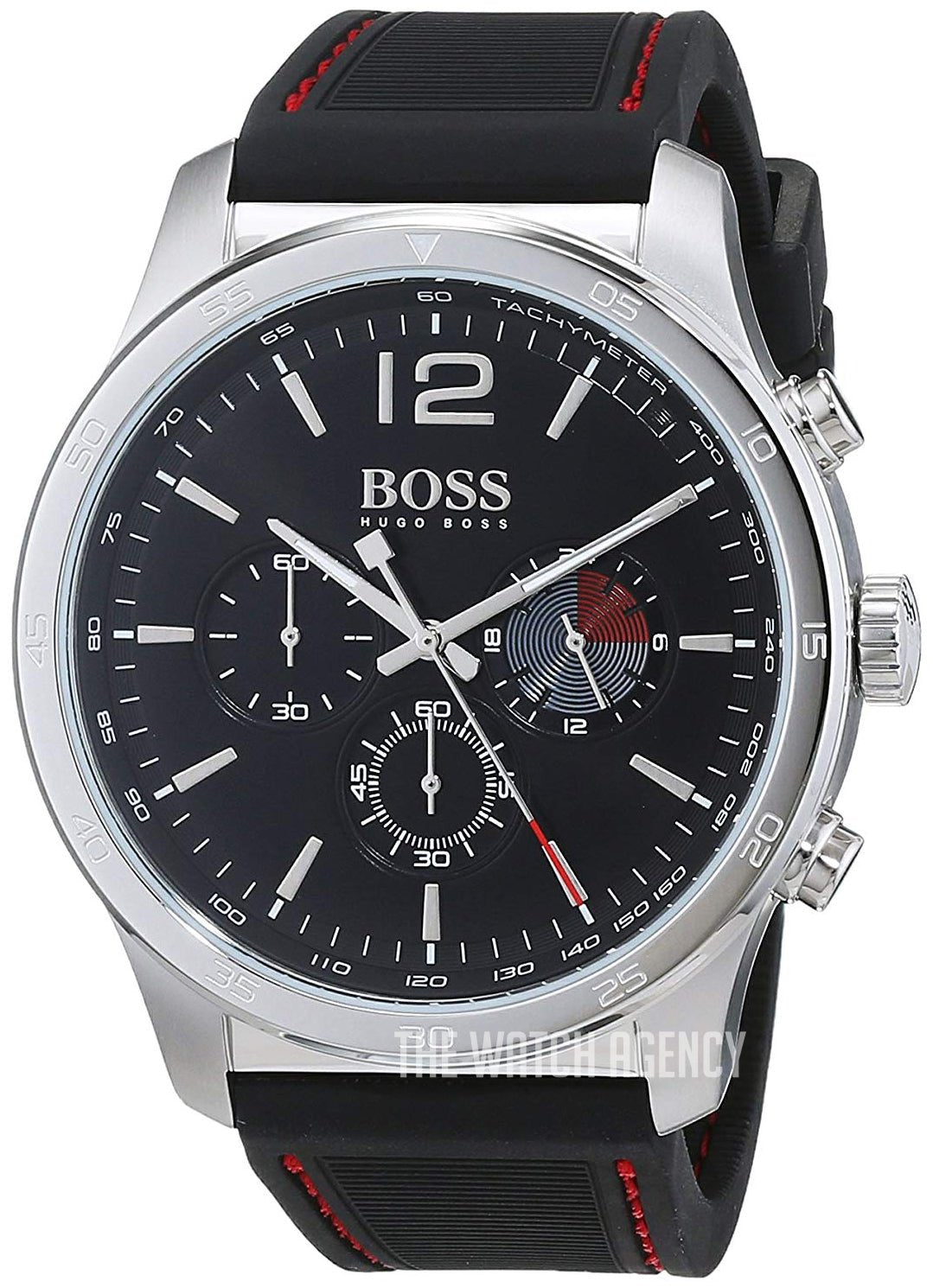  Shop Authentic Hugo Boss Professional Black Dial Black Silicone Strap Watch for Men - 1513525 - Luxxuri