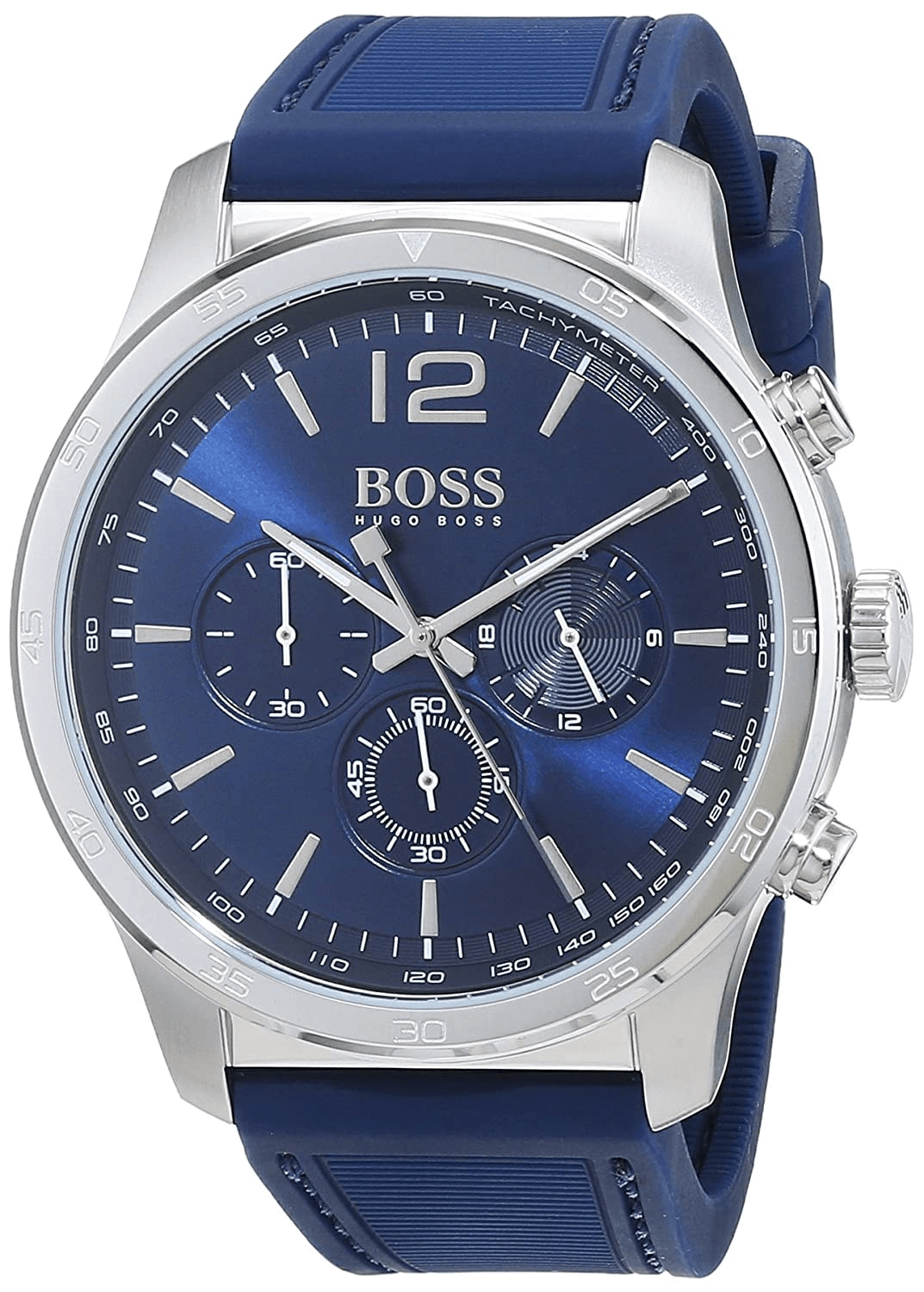  Shop Authentic Hugo Boss Professional Chronograph Blue Dial Blue Silicone Strap Watch for Men - 1513526 - Luxxuri