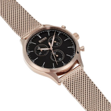  Shop Authentic Hugo Boss Companion Quartz Black Dial Rose Gold Mesh Bracelet Watch For Men - HB1513548 - Luxxuri