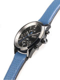  Shop Authentic Hugo Boss Grand Prix Chronograph Black Dial Blue Leather Strap Watch for Men - 1513563 - Luxxuri