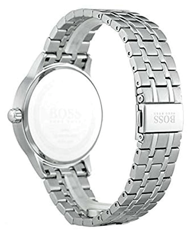  Shop Authentic Hugo Boss Officer Black Dial Silver Steel Strap Watch for Men - 1513614 - Luxxuri