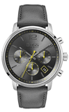  Shop Authentic Hugo Boss Attitude Grey Dial Grey Leather Strap Watch for Men - 1513658 - Luxxuri