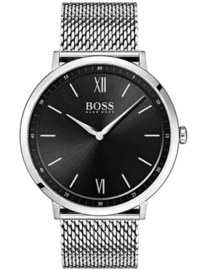  Shop Authentic Hugo Boss Jackson Quartz Black Dial Silver Mesh Bracelet Watch For Men - 1513514 - Luxxuri